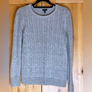 Talbots wool blend cable sweater